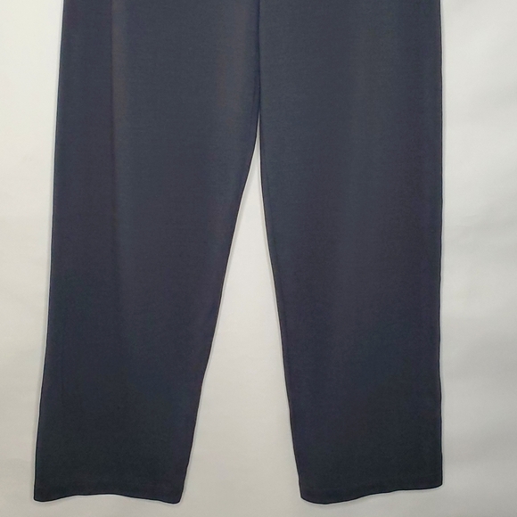 Eileen Fisher Wool Blend Hi-Rise Pants Size L Gray Stretch Pull-on Career - Picture 2 of 13
